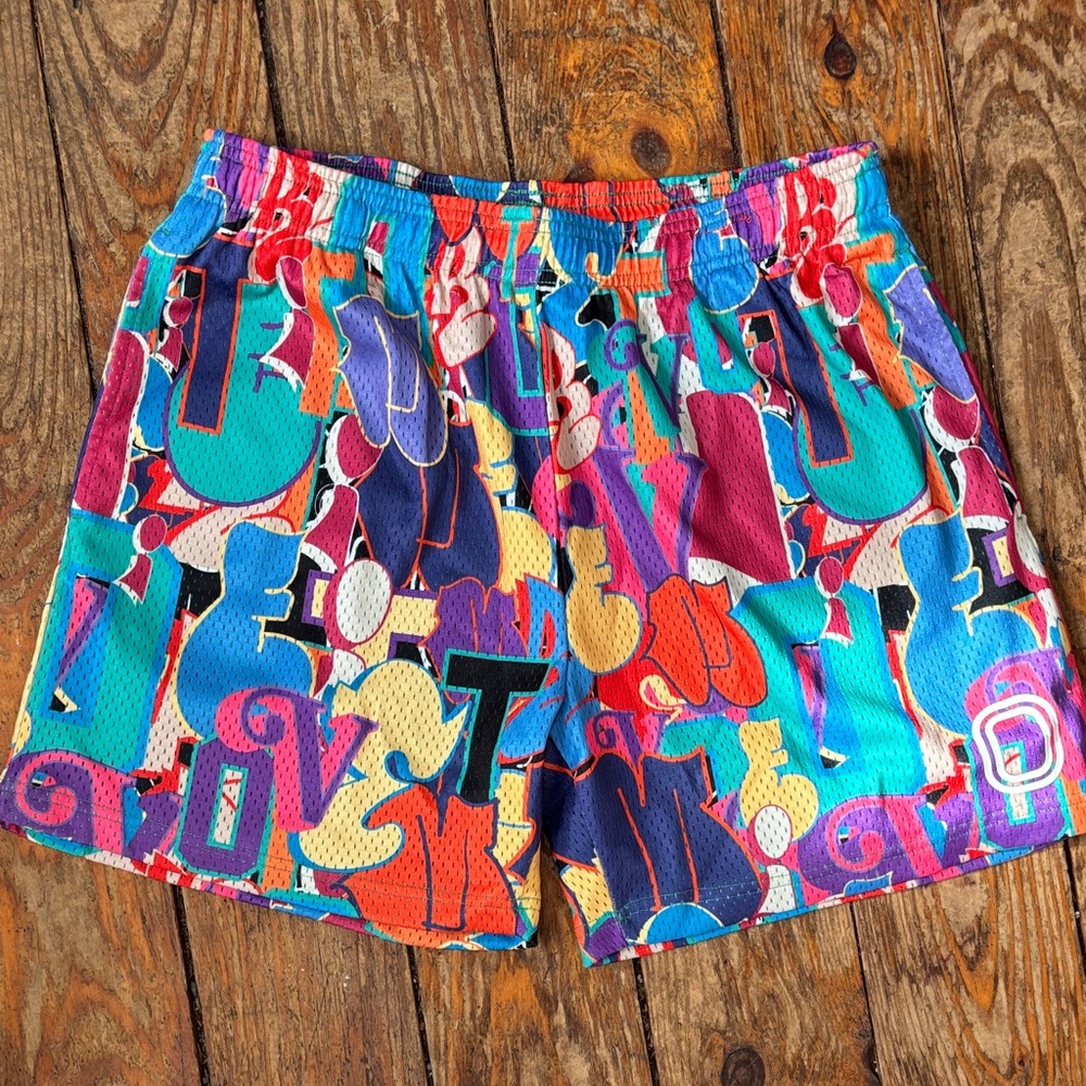 Colorful Graphic Women's Athletic Shorts